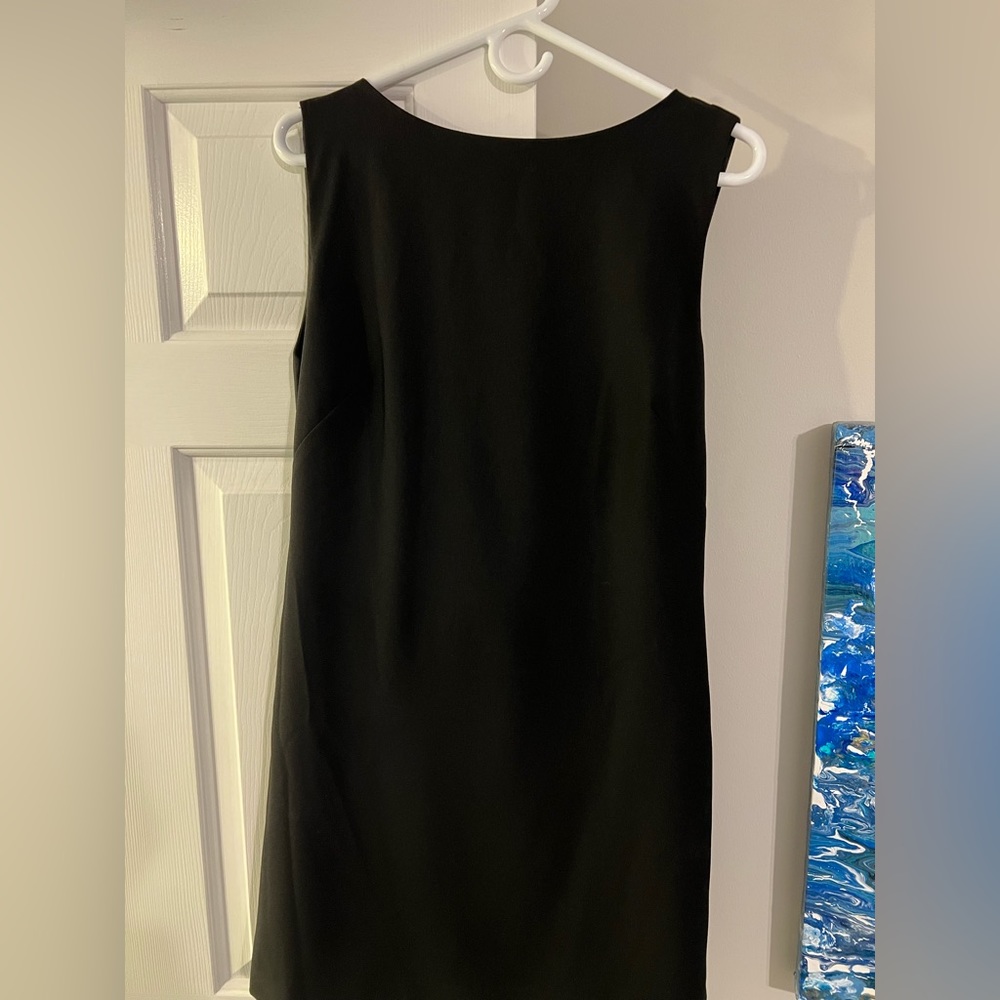 Banana Republic fully lined Black open-back sheath dress size 10. Gorgeous back!